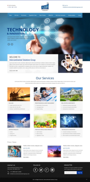 Web-Design von pb für Intercontinental Solutions Group | Design: #6823090