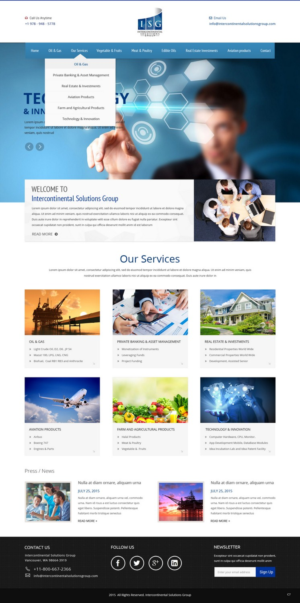 Web-Design von pb für Intercontinental Solutions Group | Design: #6823091
