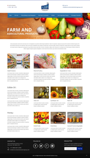 Web-Design von pb für Intercontinental Solutions Group | Design: #6845142