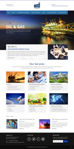 Web-Design von pb für Intercontinental Solutions Group | Design: #6845144