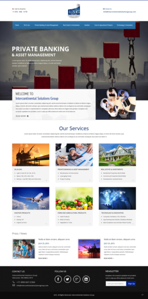 Web-Design von pb für Intercontinental Solutions Group | Design: #6845145