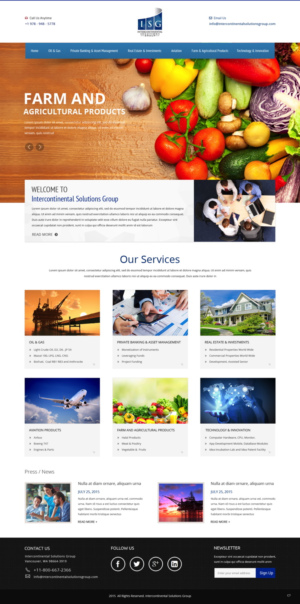 Web-Design von pb für Intercontinental Solutions Group | Design: #6845149