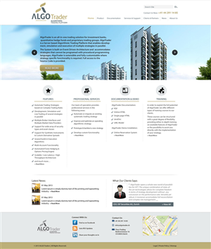 Wordpress Design by Kreative Ideaz for AlgoTrader AG | Design: #1768190