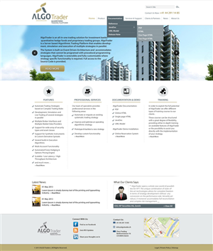 Wordpress Design by Kreative Ideaz for AlgoTrader AG | Design: #1768193
