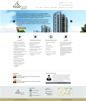 Wordpress Design by Kreative Ideaz for AlgoTrader AG | Design: #1768218