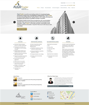 Wordpress Design by Kreative Ideaz for AlgoTrader AG | Design: #1768302