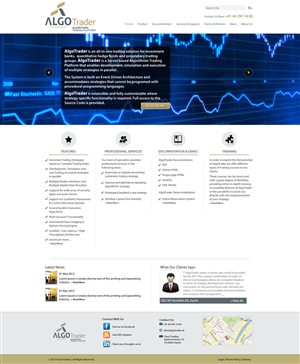 Wordpress Design by Kreative Ideaz for AlgoTrader AG | Design: #1768456
