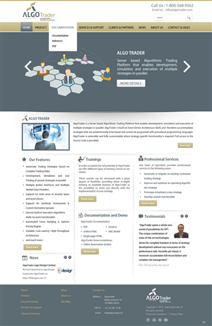 Diseño Wordpress por pb para AlgoTrader AG | Diseño: #1763199