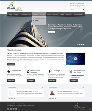 Diseño Wordpress por pb para AlgoTrader AG | Diseño: #1771592