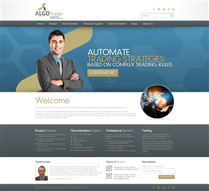 Wordpress Design by TechWise for AlgoTrader AG | Design: #1763268