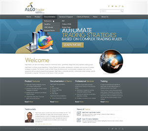 Wordpress Design by TechWise for AlgoTrader AG | Design: #1775079