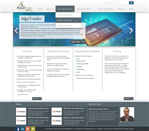 Wordpress Design by bongraster for AlgoTrader AG | Design #1763930