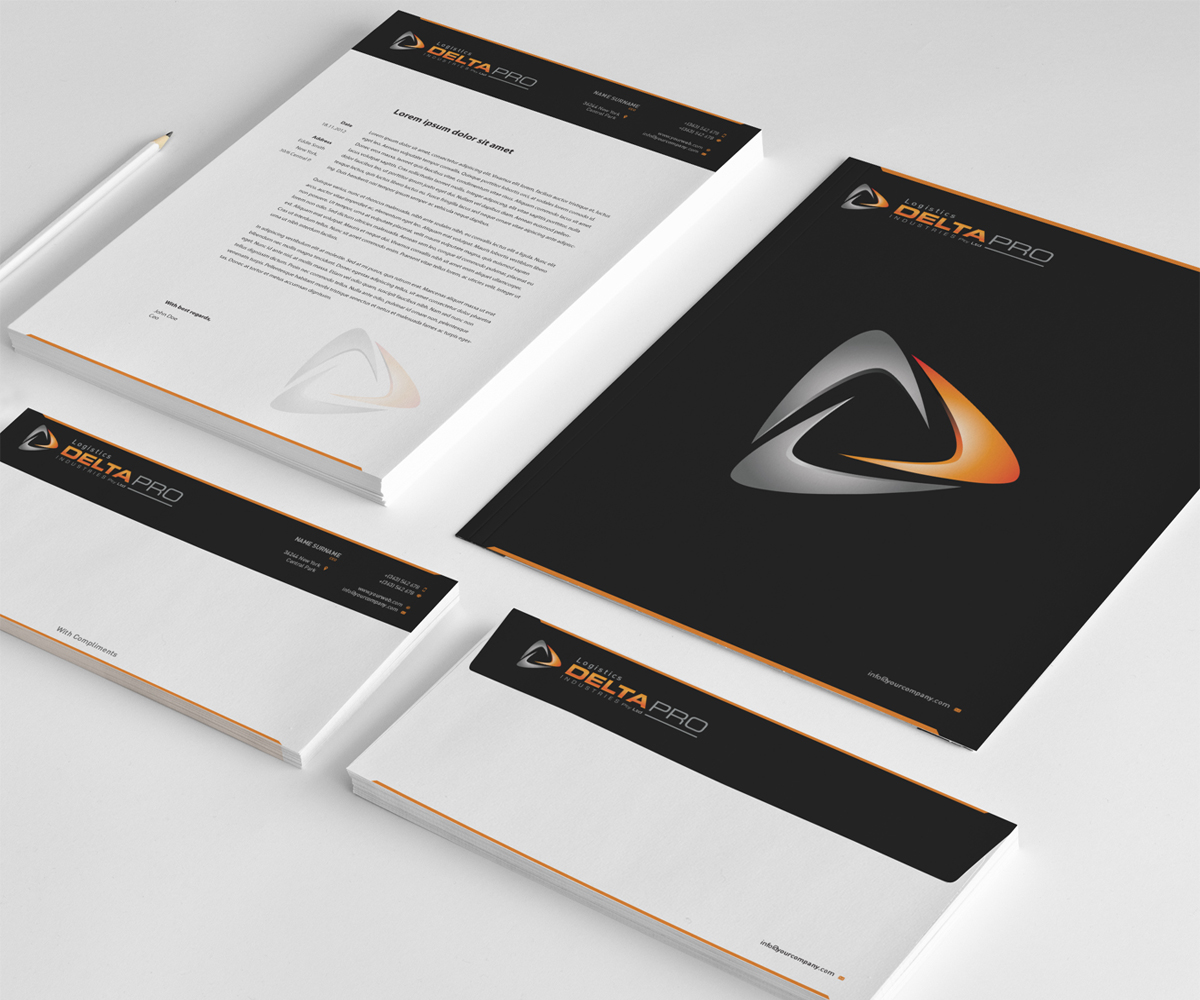 Stationery Design by Milovanovic for Delta Pro Industries Pty Ltd | Design #1772498