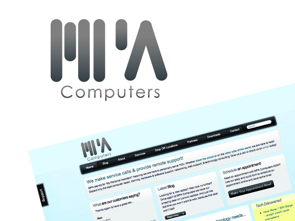 Logo Design by A DESIGN FOR YOU for MPA Computers | Design #358737