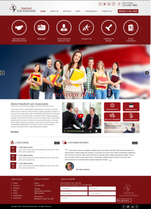 Web-Design von harmi_199 für Stanford Law Associates Ltd | Design: #6770142