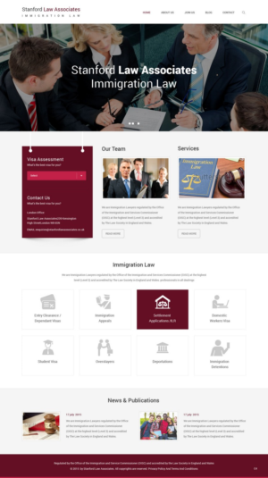 Web-Design von pb für Stanford Law Associates Ltd | Design: #6728896