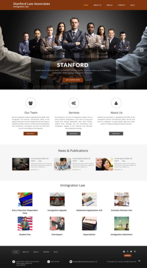 Web-Design von pb für Stanford Law Associates Ltd | Design: #6728897