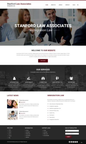 Web-Design von pb für Stanford Law Associates Ltd | Design: #6728899