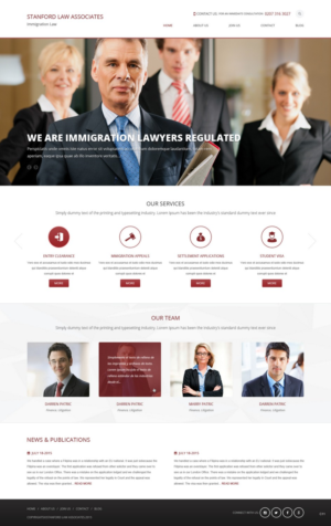 Web-Design von pb für Stanford Law Associates Ltd | Design: #6728909