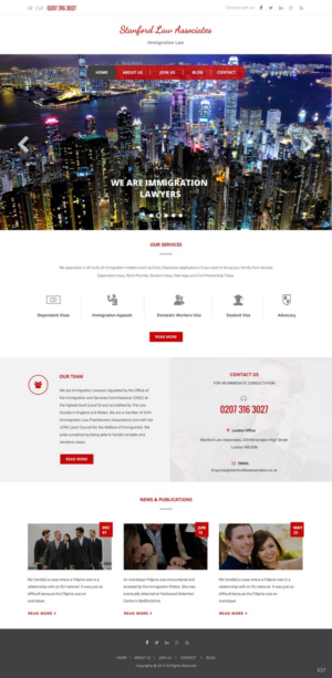 Web-Design von pb für Stanford Law Associates Ltd | Design: #6728915