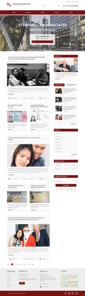 Web-Design von pb für Stanford Law Associates Ltd | Design: #6728917