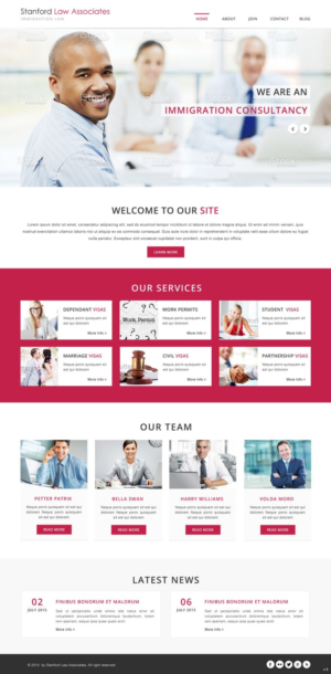 Web-Design von pb für Stanford Law Associates Ltd | Design: #6728927