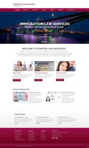 Web-Design von pb für Stanford Law Associates Ltd | Design: #6728928