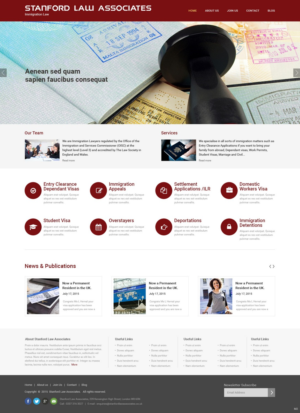Web-Design von pb für Stanford Law Associates Ltd | Design: #6728929