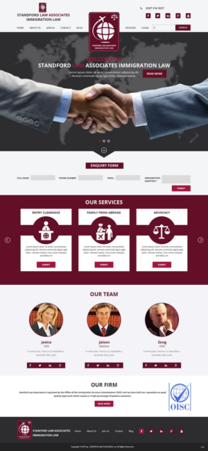 Web-Design von pb für Stanford Law Associates Ltd | Design: #6731802