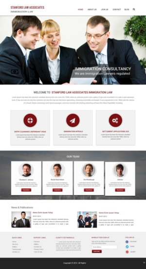 Web-Design von pb für Stanford Law Associates Ltd | Design: #6731804