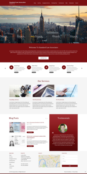 Web-Design von pb für Stanford Law Associates Ltd | Design: #6731806