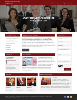 Web-Design von pb für Stanford Law Associates Ltd | Design: #6741271