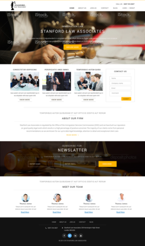 Web-Design von Sujit Banerjee für Stanford Law Associates Ltd | Design: #6747614