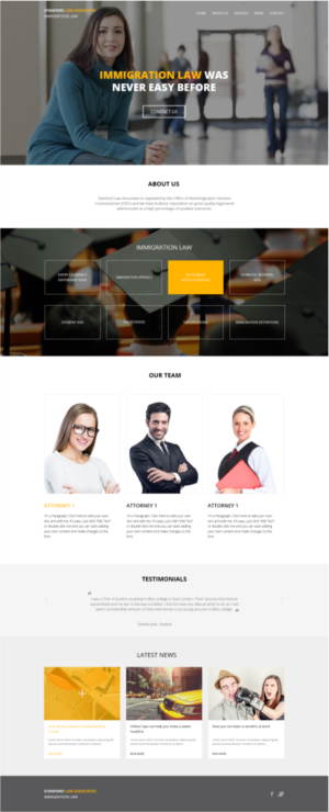 Web-Design von Naavyd für Stanford Law Associates Ltd | Design: #6784053