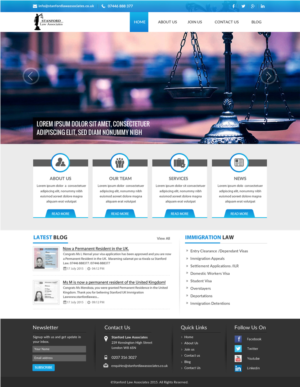 Web-Design von newlogic für Stanford Law Associates Ltd | Design: #6732070