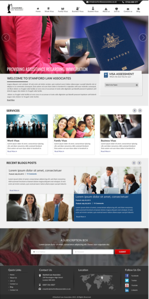 Web-Design von newlogic für Stanford Law Associates Ltd | Design: #6742283