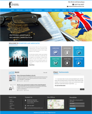 Web-Design von newlogic für Stanford Law Associates Ltd | Design: #6761092