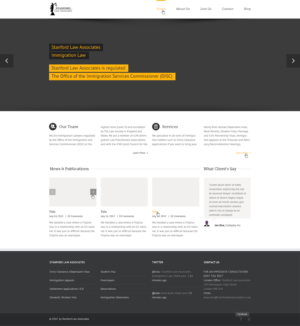 Web-Design von dii für Stanford Law Associates Ltd | Design: #6743484