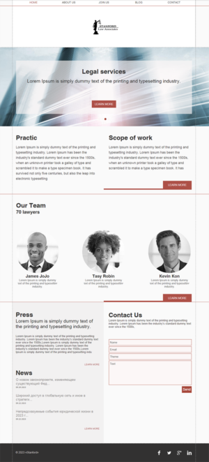 Web-Design von dii für Stanford Law Associates Ltd | Design: #6745732