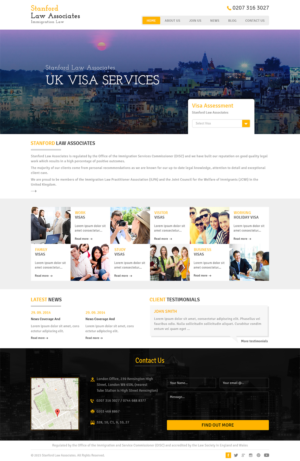 Web-Design von Creative Usha für Stanford Law Associates Ltd | Design: #6780299