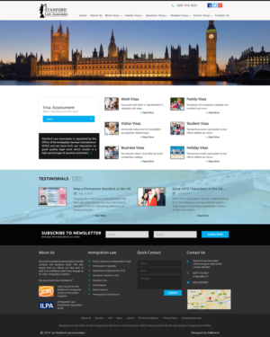 Web-Design von Da Miracle für Stanford Law Associates Ltd | Design: #6766114