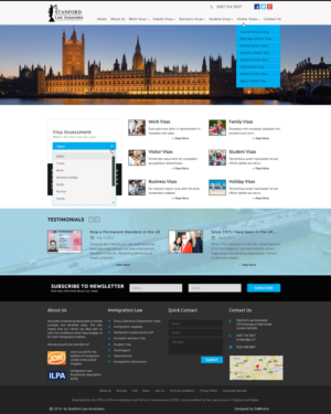 Web-Design von Da Miracle für Stanford Law Associates Ltd | Design: #6766115