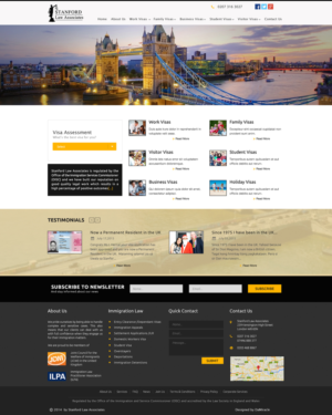Web-Design von Da Miracle für Stanford Law Associates Ltd | Design: #6766117