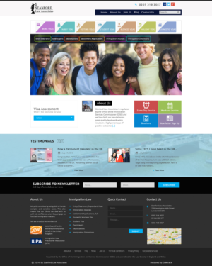 Web-Design von Da Miracle für Stanford Law Associates Ltd | Design: #6782441