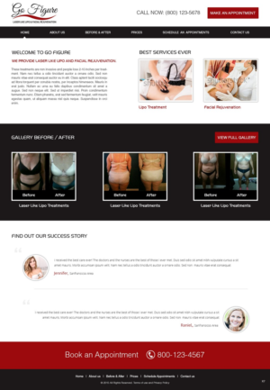 Web Design by pb for Go Figure | Design: #6741077