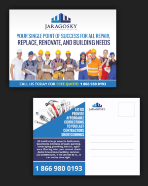 Postcard Design by uniquedesign10 for jaragosky | Design: #6725860