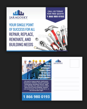 Postcard Design by uniquedesign10 for jaragosky | Design: #6725953
