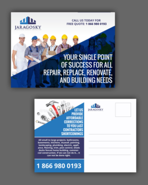 Postcard Design by uniquedesign10 for jaragosky | Design: #6726043