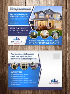 Postcard Design by creative.bugs for jaragosky | Design: #6740379