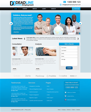 Diseño Web por Kreative Ideaz para DEADLINE SECURITY PTY LTD | Diseño: #359813